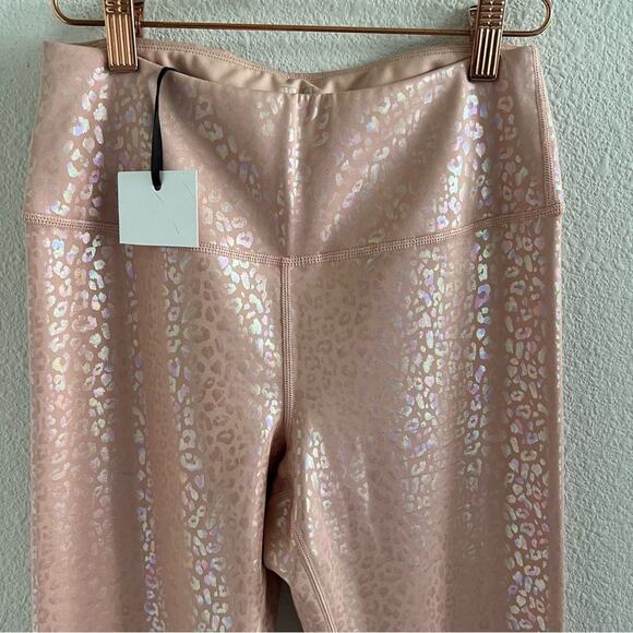 NWT IVL Collective Active Iridescent High Waist Leggings Leopard 8 - Picture 11 of 12